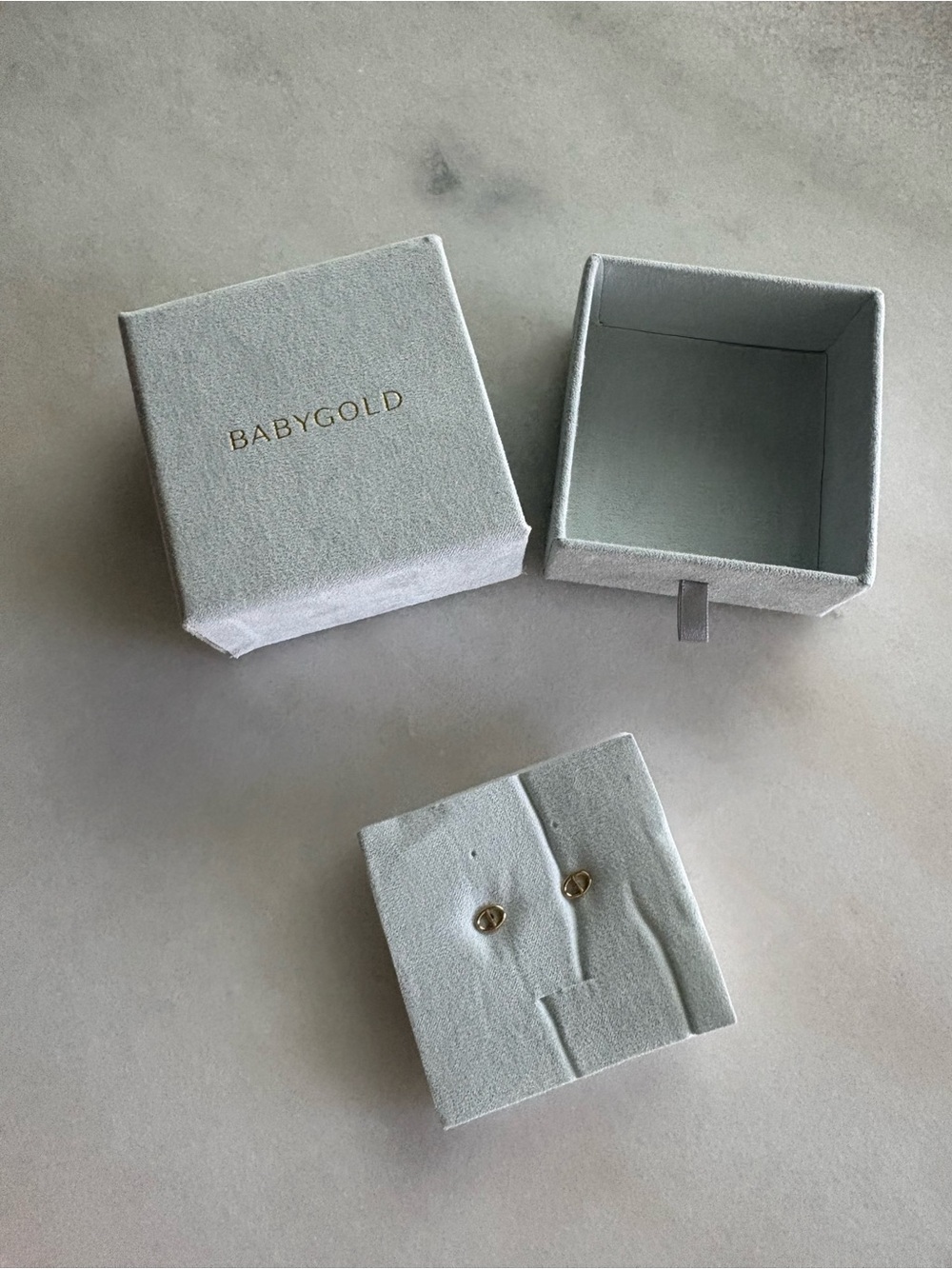 Baby Gold Mariner Stud Earrings